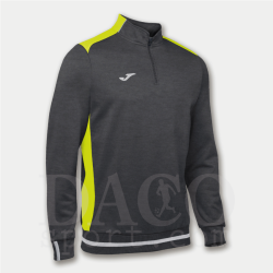 Joma 100421 Felpa ½ Zip CAMPUS Uomo/Bambino Grigio-GialloFluo