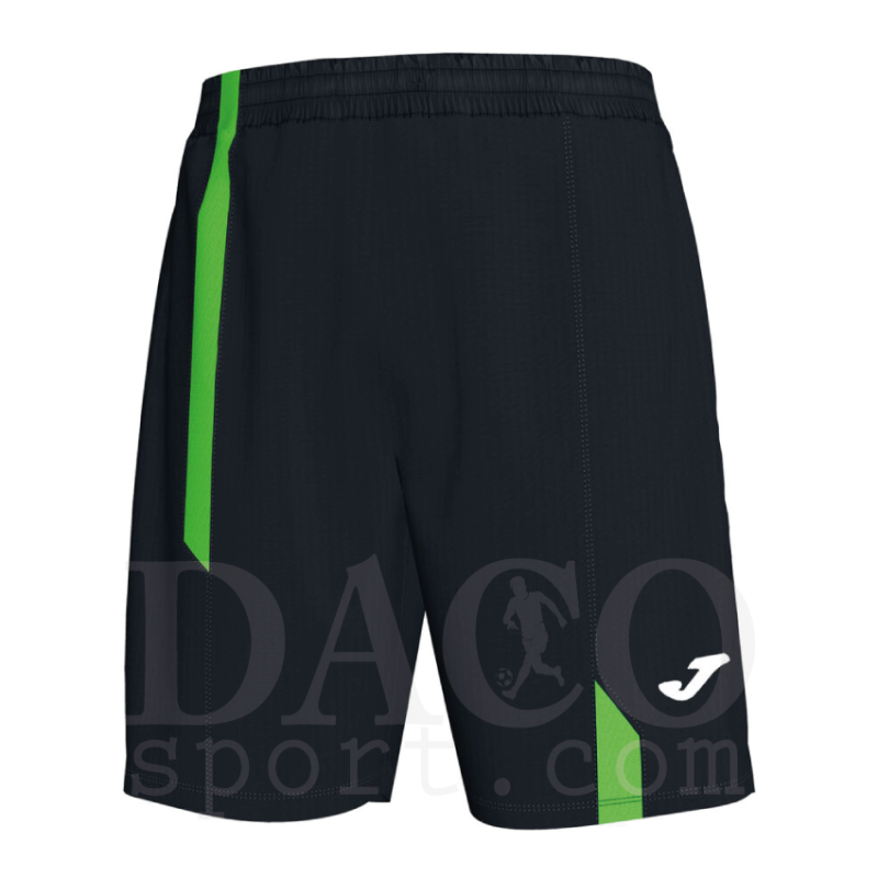 Joma 100784 Bermuda SUPERNOVA Uomo Nero-VerdeFluo