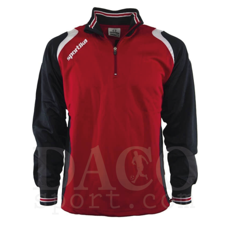 Sportika Felpa ½ Zip SENNA Uomo/Bambino Rosso-Blu-Bianco