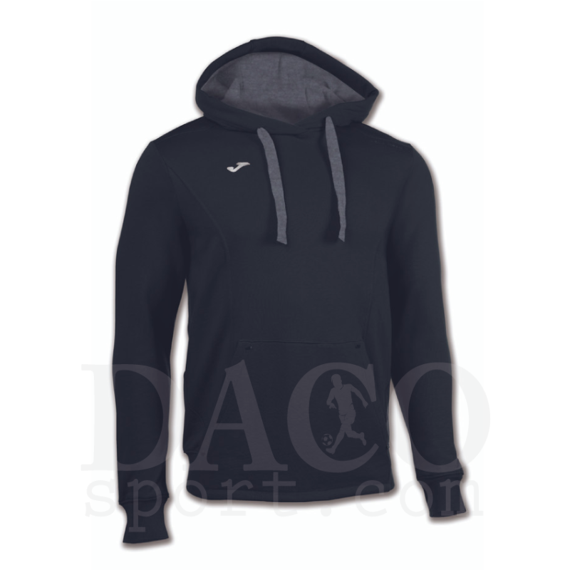 Joma 100445 Felpa con Cappuccio COMFORT Uomo-Bambino Nero