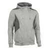 Joma 100444 Felpa Zip Intera con Cappuccio COMFORT Uomo Grigio