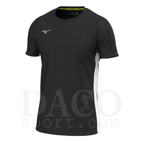 Mizuno Maglia Running RB TEE Uomo/Bambino Nero-Bianco