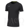 Mizuno Maglia Running RB TEE Uomo/Bambino Nero-Bianco