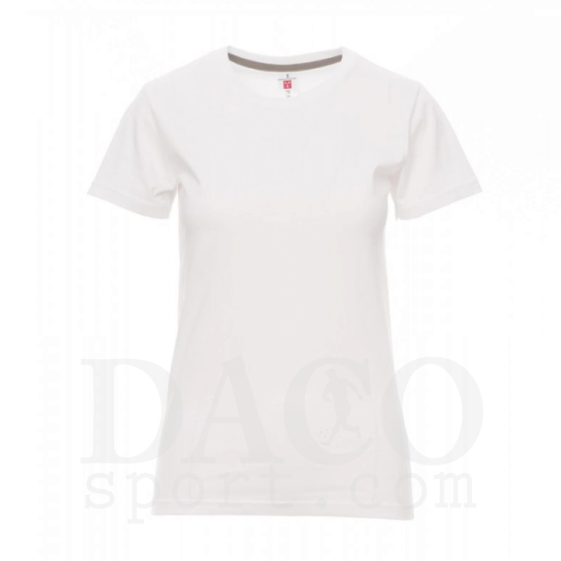 Payper Tshirt in Cotone SUNSET LADY MC Donna Bianco