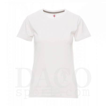 Payper Tshirt in Cotone SUNSET LADY MC Donna Bianco