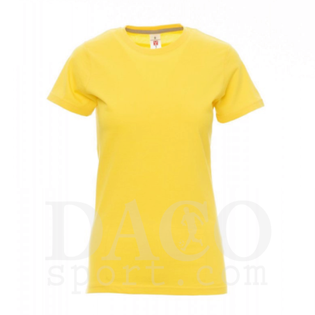 Payper Tshirt in Cotone SUNSET LADY MC Donna Giallo