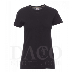 Payper Tshirt in Cotone SUNSET LADY MC Donna Nero