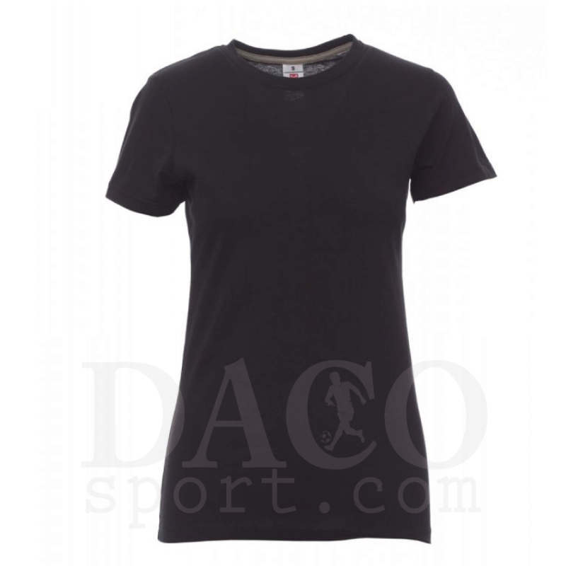Payper Tshirt in Cotone SUNSET LADY MC Donna Nero