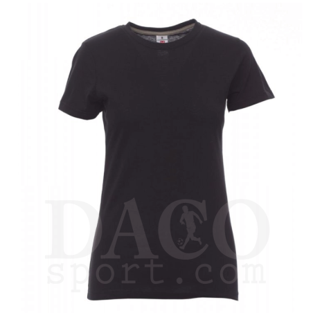 Payper Tshirt in Cotone SUNSET LADY MC Donna Nero