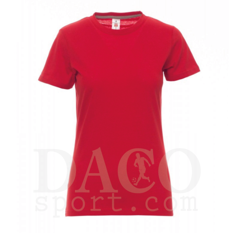 Payper Tshirt in Cotone SUNSET LADY MC Donna Rosso
