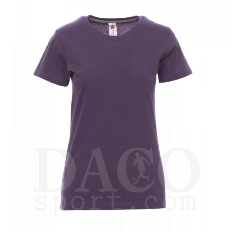 Payper Tshirt in Cotone SUNSET LADY MC Donna Viola Indaco