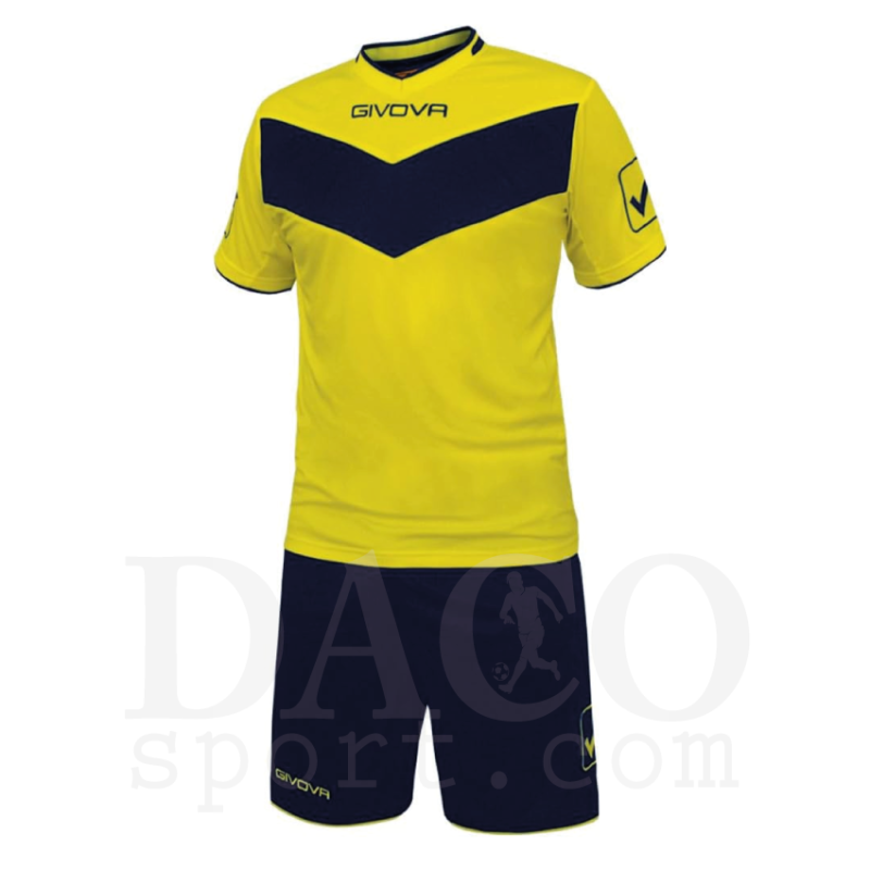 Givova Completo Gara VITTORIA MC giallo-blu