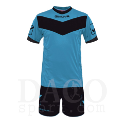 Givova Completo Gara CAVITY MC celeste-nero