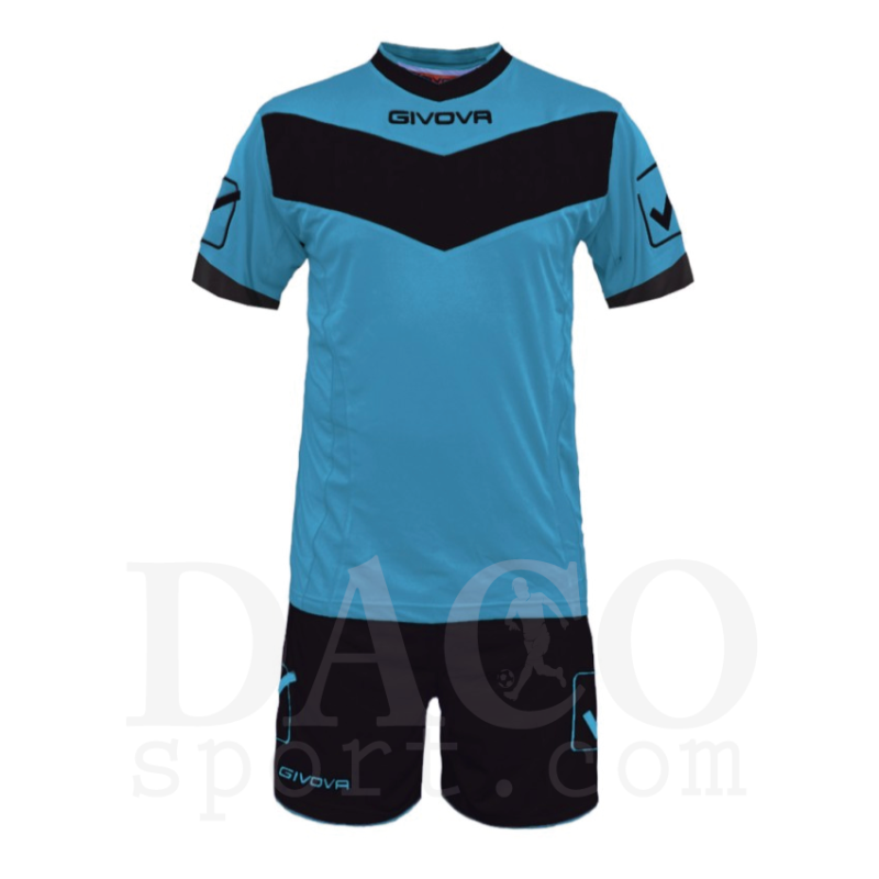 Givova Completo Gara CAVITY MC celeste-nero