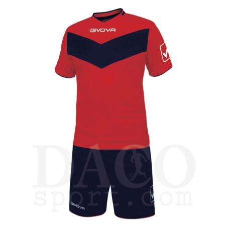 Givova Completo Gara VITTORIA MC rosso-blu
