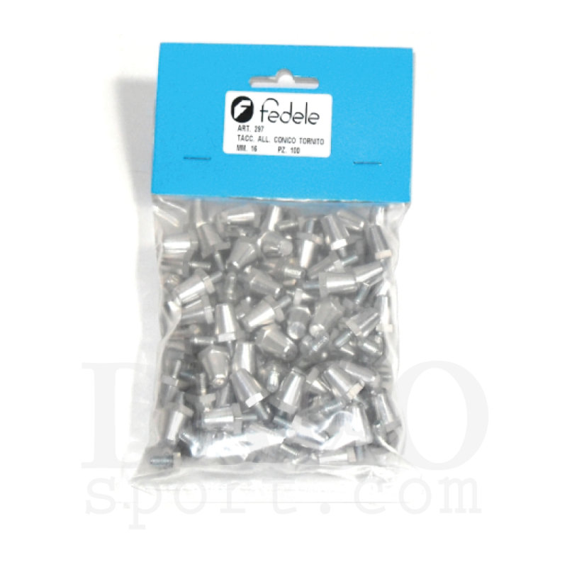 Tacchetti Alluminio 16 mm tornito  - Tacchetti alluminio professional