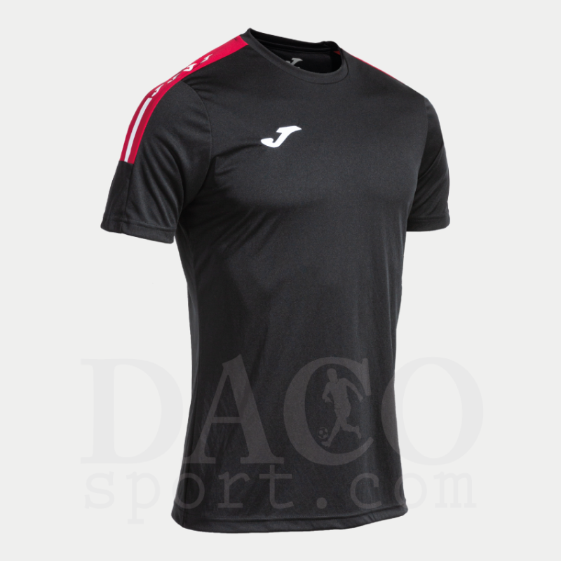 Joma 103245 Maglia Gioco OLIMPIADA MC Nero-Rosso