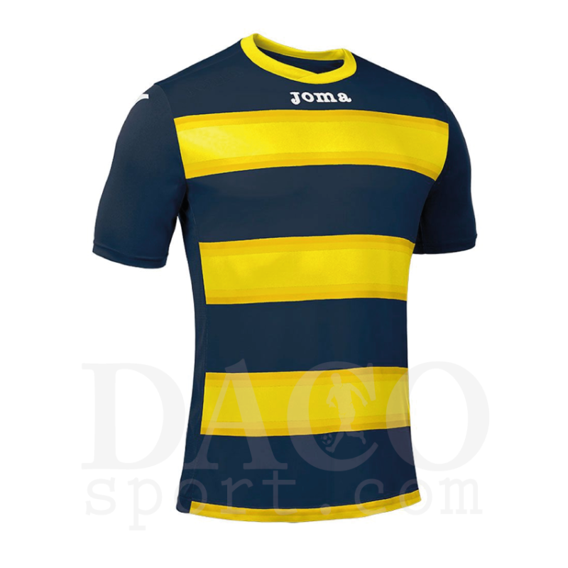 Joma 100405 Maglia Gioco EUROPA III MC Blu-Giallo