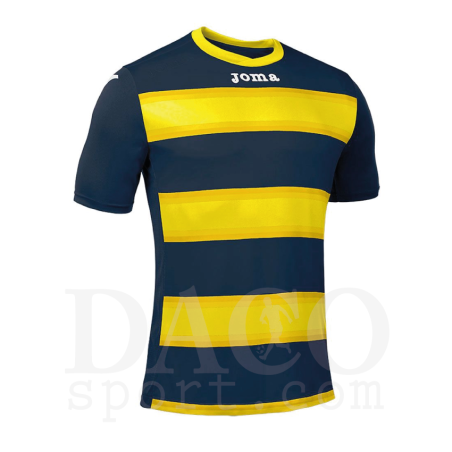Joma 100405 Maglia Gioco EUROPA III MC Blu-Giallo