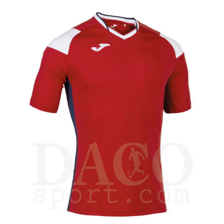 Joma Maglia Gioco CREW III MC Rosso-Bianco-Blu