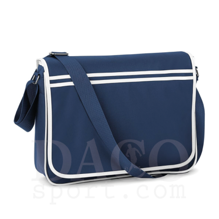 BagBase BG71 Tracolla Retro Messenger Blu