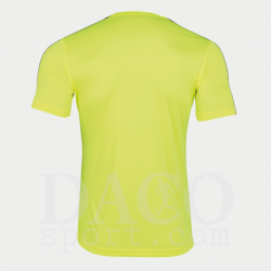 Joma 101656 Maglia Gioco ACADEMY III MC Uomo-Bambino GialloFluo-Nero