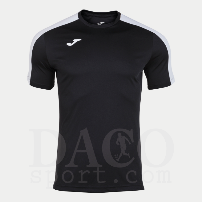Joma 101656 Maglia Gioco ACADEMY III MC Uomo-Bambino Nero-Bianco