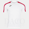 Joma 101656 Maglia Gioco ACADEMY III MC Uomo-Bambino Bianco-Rosso