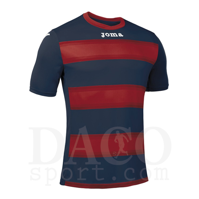 Joma 100405 Maglia Gioco EUROPA III MC Uomo Blu-Rosso
