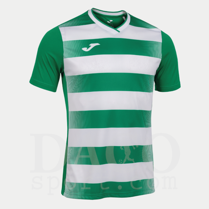 Joma 102838 Maglia Gioco EUROPA V MC Uomo Verde-Bianco