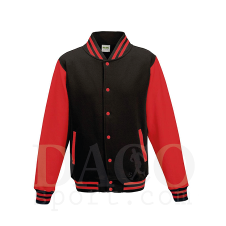 AWDis JH043 Felpa College UNIVERSITY Rosso-Nero