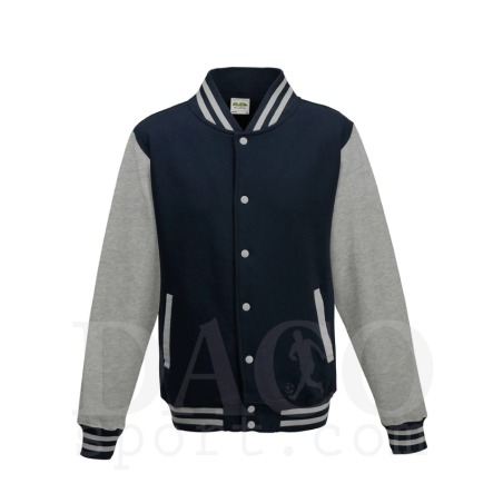 AWDis JH043 Felpa College UNIVERSITY Blu-Grigio