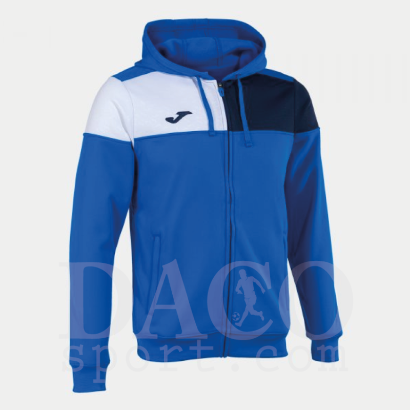 Joma 103087 Giacca Tuta e Cappuccio CREW V Uomo Azzurro-Bianco-Blu