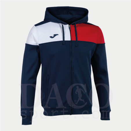 Joma 103087 Giacca Tuta e Cappuccio CREW V Uomo Blu-Bianco-Rosso
