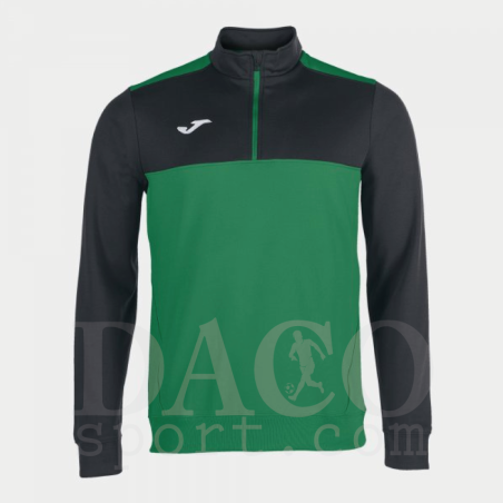 Joma 100947 Felpa ½ Zip WINNER Uomo/Bambino Verde-Ner