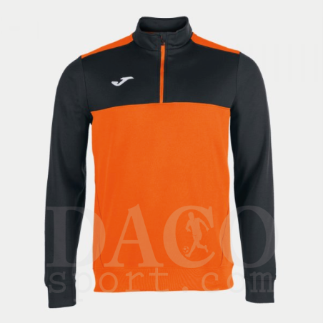 Joma 100947 Felpa ½ Zip WINNER Uomo/Bambino Arancio-Nero