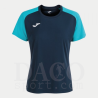 Joma 901335 Maglia Gioco ACADEMY IV MC Donna Blu-TurcheseFluo