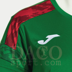 Joma 902514 Maglia Gioco CHAMPIONSHIP VIII MC Donna Verde-Rosso
