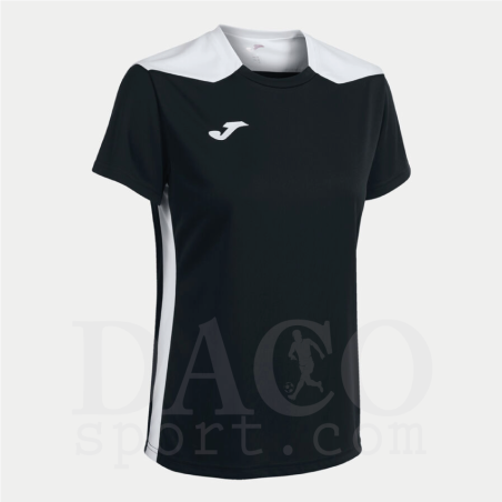 Joma 901265 Maglia Gioco CHAMPIONSHIP VII MC Donna Nero-Bianco