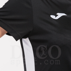 Joma 901265 Maglia Gioco CHAMPIONSHIP VII MC Donna Nero-Bianco
