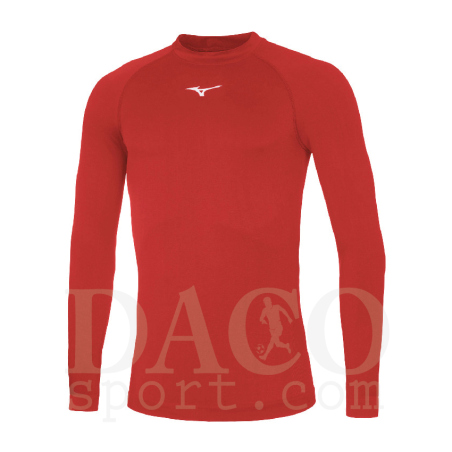 Mizuno 32EA7045 Maglia Termica TEAM CORE ML Uomo-Bambino Rosso