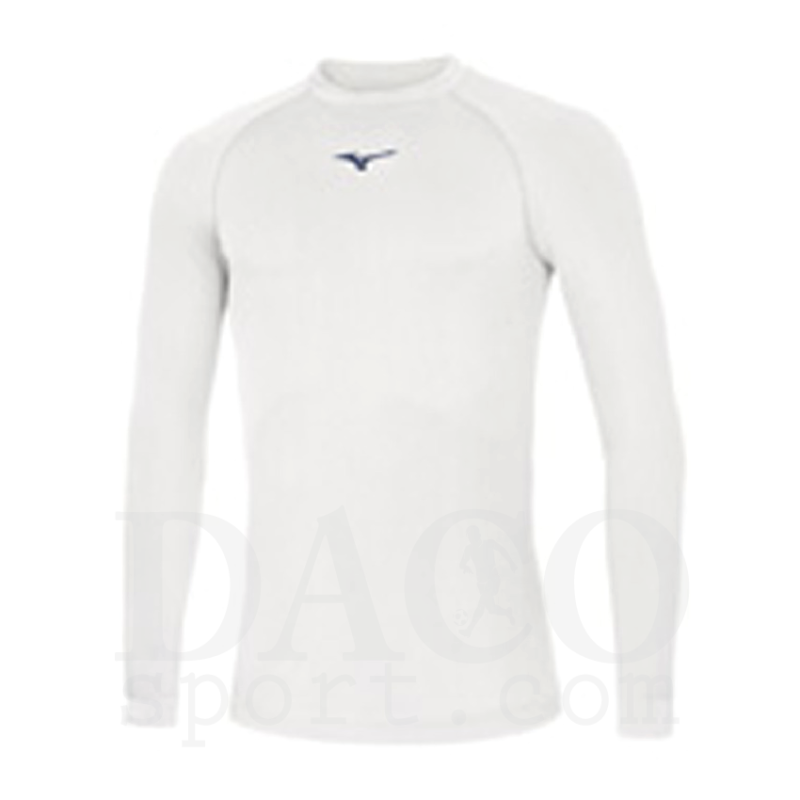 Mizuno 32EA7045 Maglia Termica TEAM CORE ML Uomo-Bambino Bianco