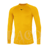 Mizuno 32EA7045 Maglia Termica TEAM CORE ML Uomo-Bambino Giallo