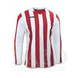 Joma 100002 Maglia Gioco COPA ML Bianco-Rosso