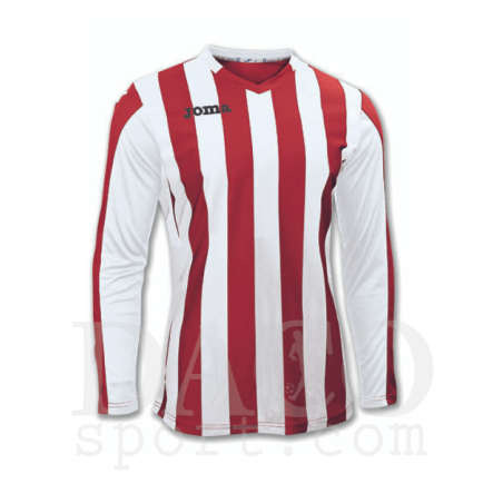 Joma 100002 Maglia Gioco COPA ML Bianco-Rosso
