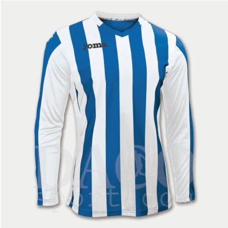 Joma 100002 Maglia Gioco COPA ML Bianco-Azzurro