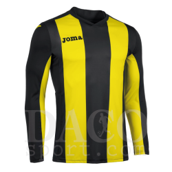 Joma 100404 Maglia Gioco PISA V ML Uomo-Bambino Giallo-Nero