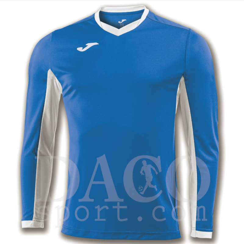Joma 100683 Maglia Gioco CHAMPIONSHIP IV ML Uomo Azzurro-Bianco