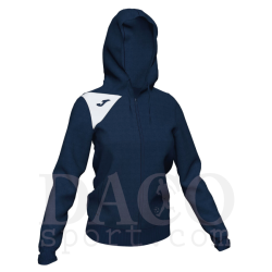 Joma Felpa zip intera con cappuccio SPIKE II Donna Blu-Bianco