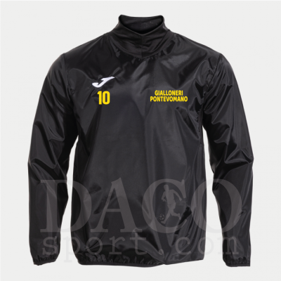 Joma 103789 Kway a Sacco WIND II - GIALLONERI PONTEVOMANO - Uomo-Bambino Nero